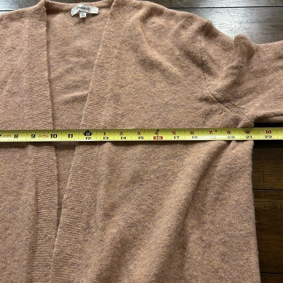 Madewell Kent Open Cardigan Heathered Carnation Pink Size XS Style G9611 MSRP 98 - Picture 4 of 9